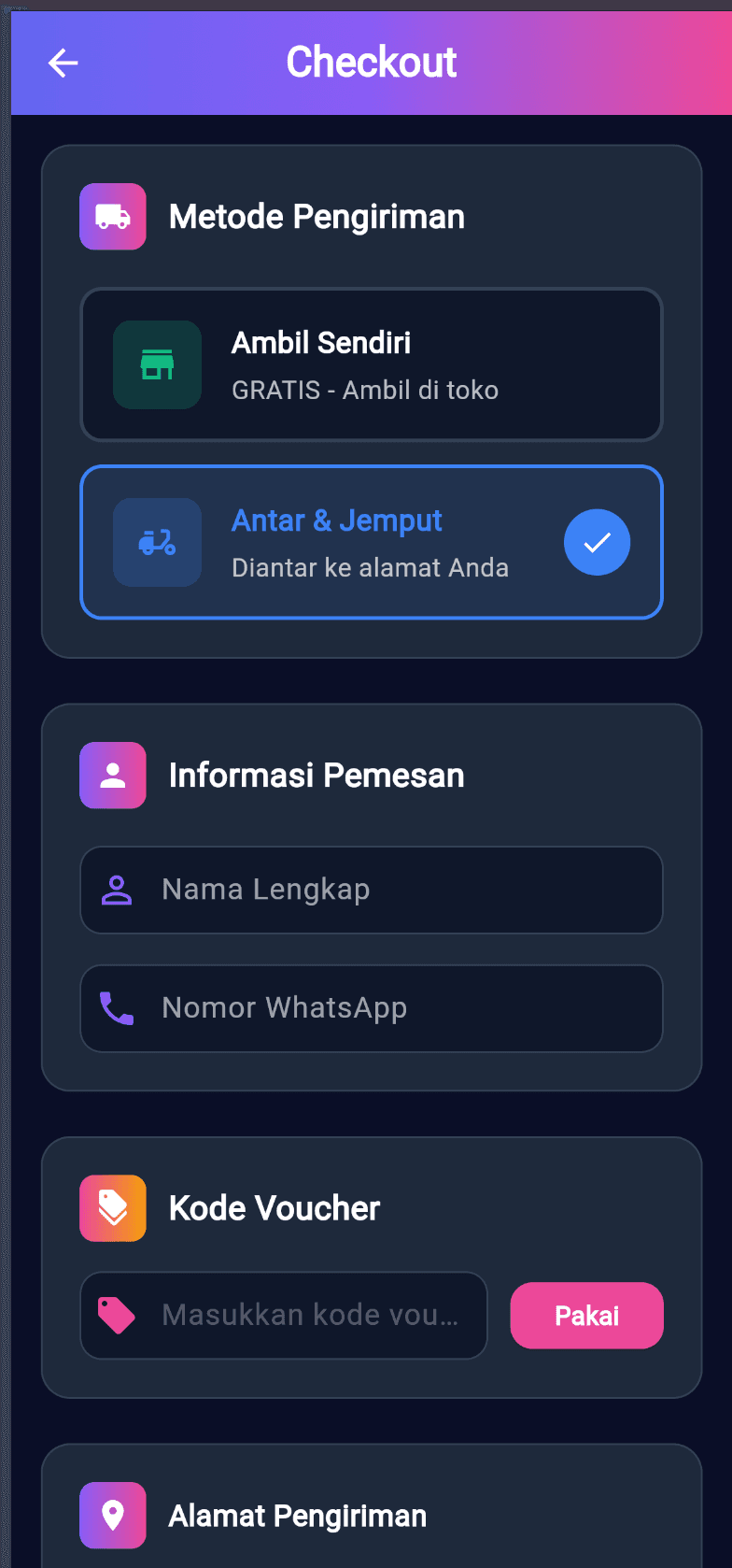 Checkout (mobile)