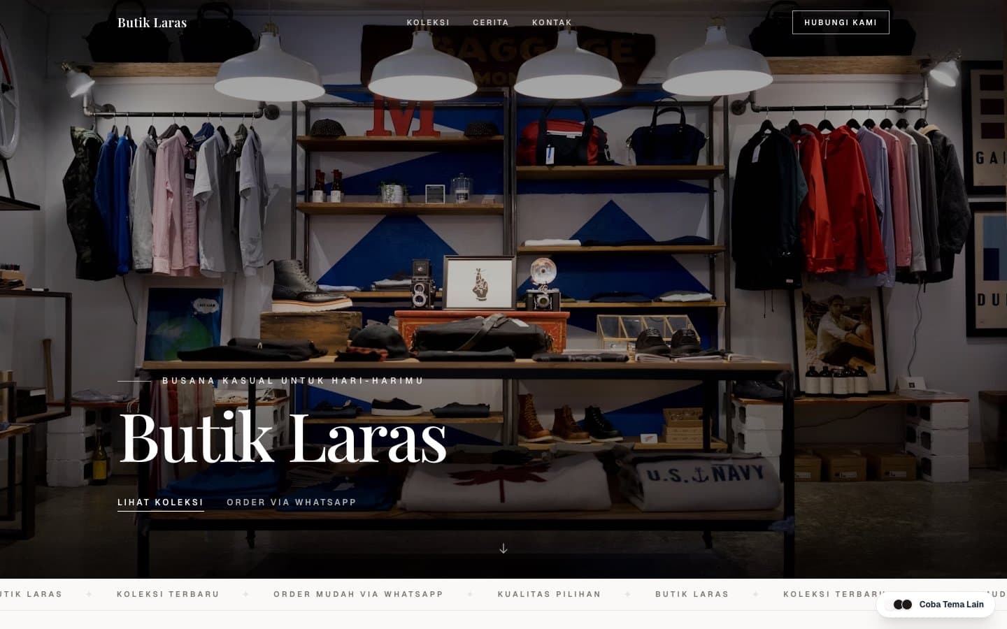 Toko live template Fashion — butiklaras.webjadi.online