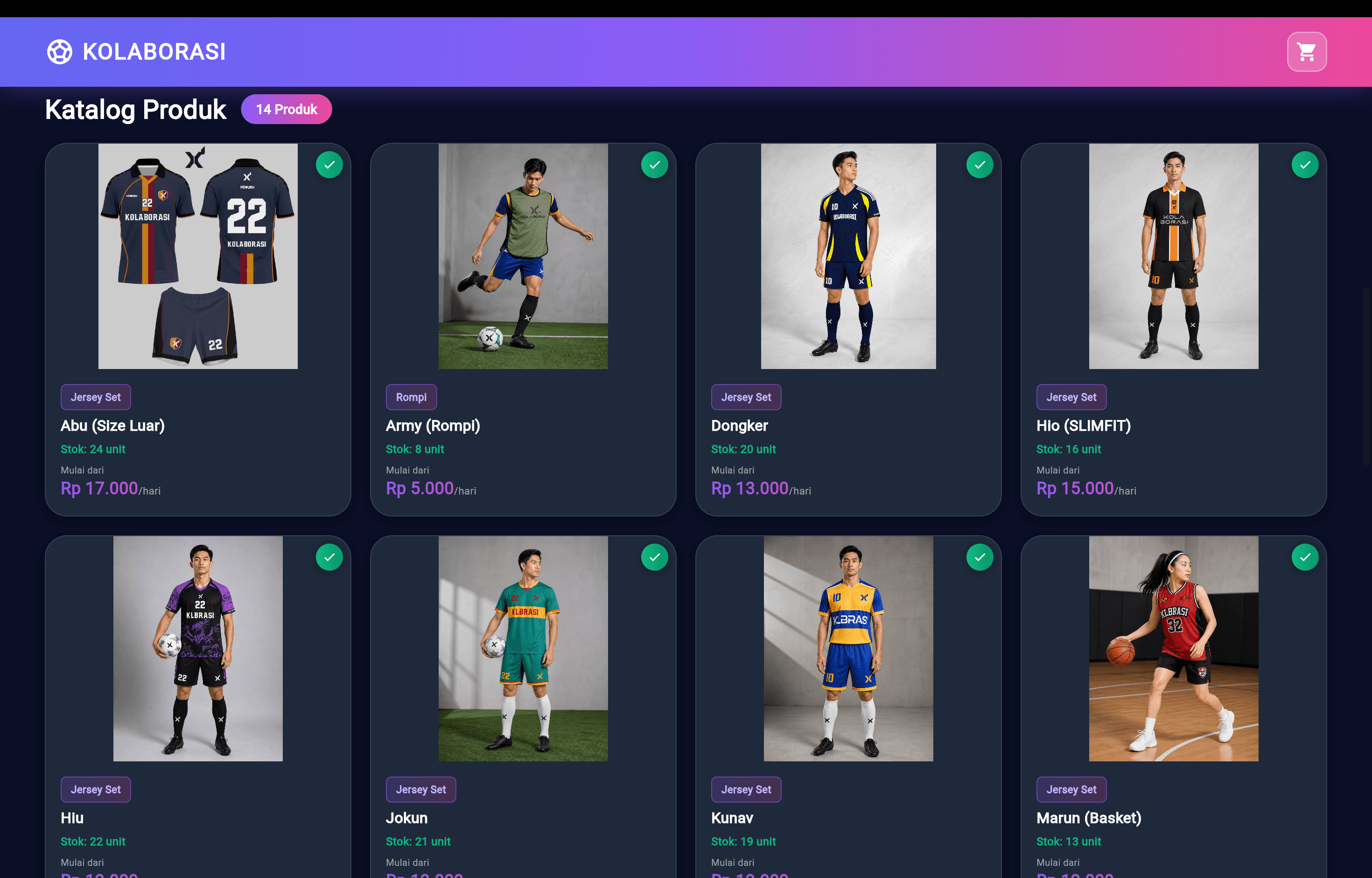 Kolaborasi — Sewa Jersey